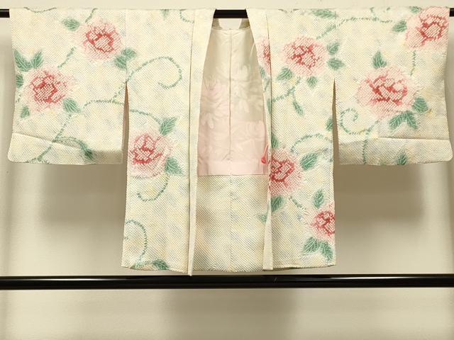 平和屋着物＃羽織　総絞り　花唐草文　正絹　逸品　未使用　CABK3216in