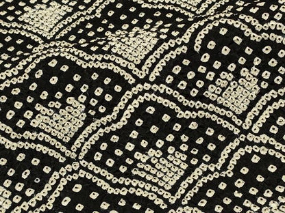 平和屋着物＃羽織　総絞り　青海波文　正絹　逸品　CABK3222in