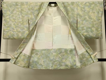 平和屋着物＃羽織　総絞り　流水文　暈し染め　正絹　逸品　CABK3224in