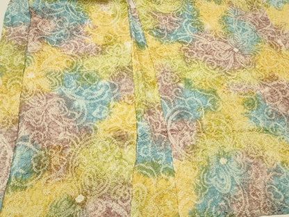 平和屋着物＃羽織　総絞り　花唐草文　暈し染め　正絹　逸品　CABK3225in