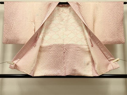 平和屋着物＃羽織　総絞り　鹿の子文様　暈し染め　銀彩　正絹　逸品　CABK3227in