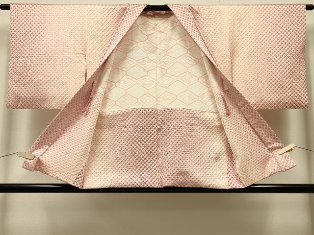 平和屋着物＃羽織　総絞り　鹿の子文様　暈し染め　銀彩　正絹　逸品　CABK3227in