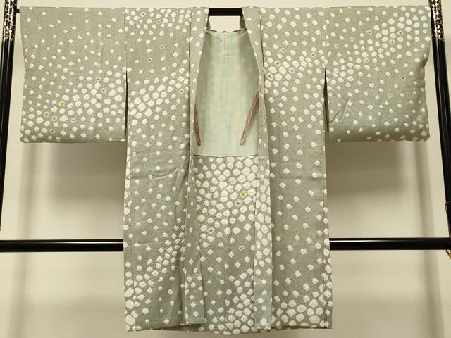 平和屋着物＃長羽織　総絞り　鹿の子文様　正絹　逸品　CABK3228in