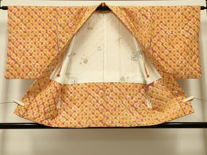 平和屋着物＃羽織　総絞り　鹿の子文様　正絹　逸品　CABK3230in