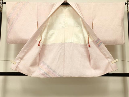 平和屋着物＃名門　藤娘きぬたや・総絞り　羽織　熨斗花鳥文　正絹　逸品　CABK3232in