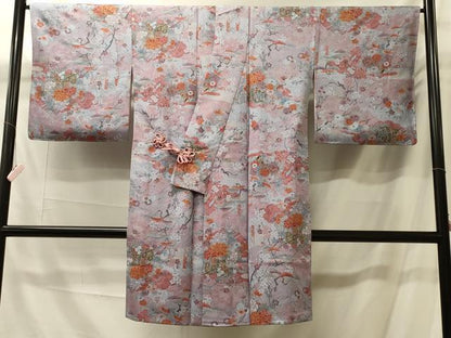 平和屋着物＃道中着　花車文　金彩　ロング丈　正絹　逸品　未使用　CABK3241in