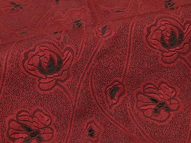 平和屋着物＃道行コート　お召地　枝花文　正絹　逸品　CABK3245in