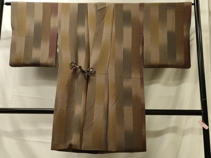 平和屋着物＃道中着　間道　暈し染め　ロング丈　正絹　逸品　CABK3246in