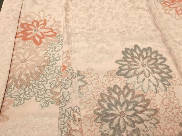 平和屋着物＃羽織　菊文　金糸　正絹　逸品　未使用　CABK3251in
