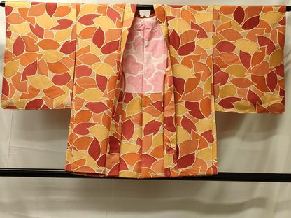 平和屋着物＃羽織　地紋起こし　葉づくし　正絹　逸品　未使用　CABK3256in