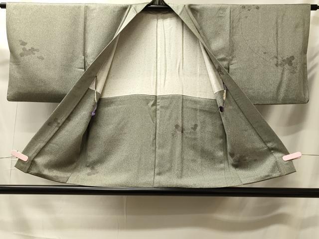平和屋着物＃羽織　地紋起こし　枝花文　金彩　正絹　逸品　CABK3267in