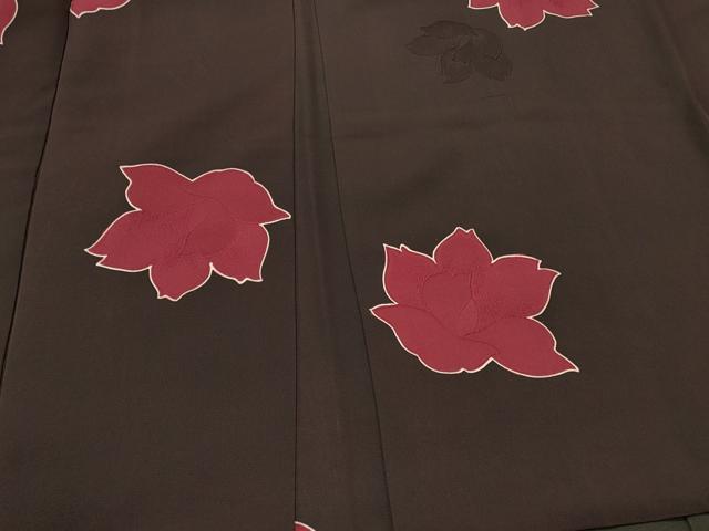 平和屋着物＃羽織　地紋起こし　舞花文　正絹　逸品　CABK3271in