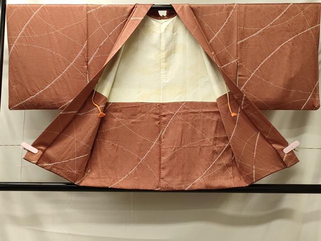 平和屋着物＃羽織　絞り　抽象文　正絹　逸品　CABK3272in