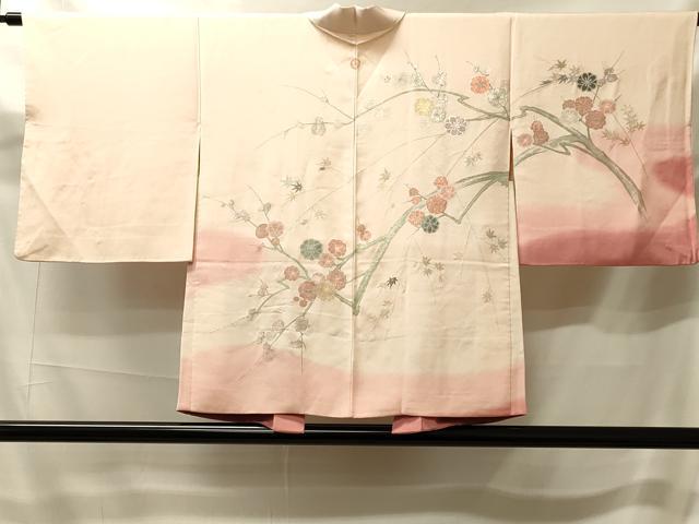 平和屋着物＃羽織 寿光織 枝花文 暈し染め 金銀糸 正絹 逸品 CABK3280in
