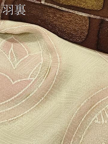 平和屋着物＃羽織 ろうけつ染め 幾何学文様 正絹 逸品 CABK3281in