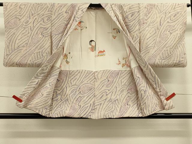 平和屋着物＃羽織　総絞り　幾何学文様　正絹　逸品　CABK3293in