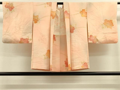 平和屋着物＃羽織 地紋起こし 草花文 暈し染め 正絹 逸品 CABK3297in