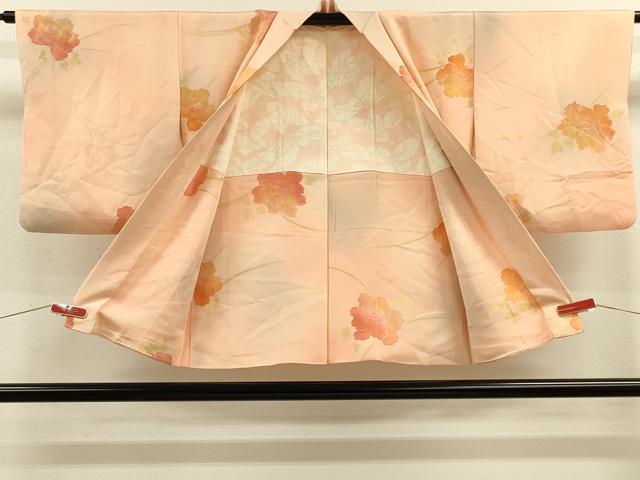 平和屋着物＃羽織 地紋起こし 草花文 暈し染め 正絹 逸品 CABK3297in