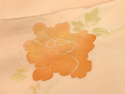 平和屋着物＃羽織 地紋起こし 草花文 暈し染め 正絹 逸品 CABK3297in