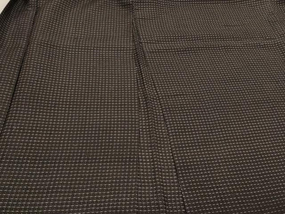 平和屋着物＃男性　長羽織　幾何学文様　正絹　逸品　CABK3299in