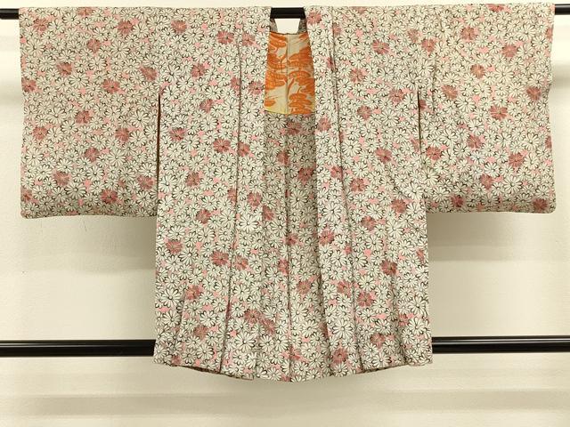 平和屋着物＃羽織　花づくし　正絹　逸品　CABK3300in