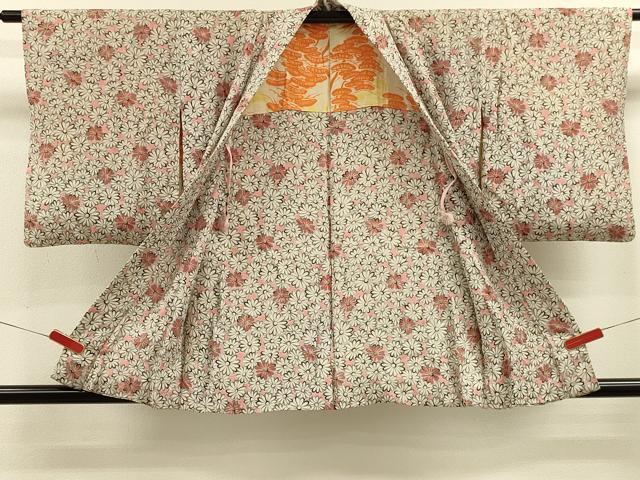 平和屋着物＃羽織　花づくし　正絹　逸品　CABK3300in