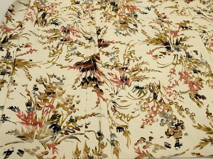 平和屋着物＃羽織　ろうけつ染め　草花文　正絹　逸品　CABK3317in