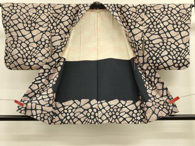 平和屋着物＃羽織 総絞り 石畳文 正絹 逸品 CABK3322in