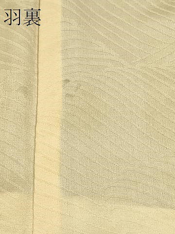 平和屋着物＃羽織 寿光織 舞葉文 黒地 金糸 正絹 逸品 CABK3324in