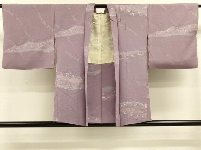 平和屋着物＃羽織　寿光織　吉祥草花文　金銀糸　正絹　逸品　CABK3326in