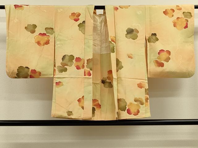 平和屋着物＃羽織 地紋起こし 草花文 暈し染め 正絹 逸品 CABK3340in