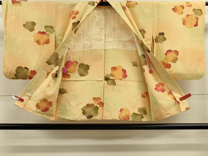 平和屋着物＃羽織 地紋起こし 草花文 暈し染め 正絹 逸品 CABK3340in