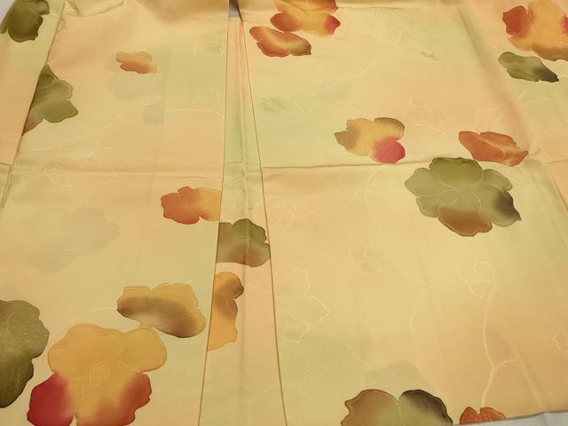 平和屋着物＃羽織 地紋起こし 草花文 暈し染め 正絹 逸品 CABK3340in
