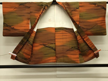 平和屋着物＃羽織 地紋起こし 霞文 暈し染め 正絹 逸品 CABK3352in