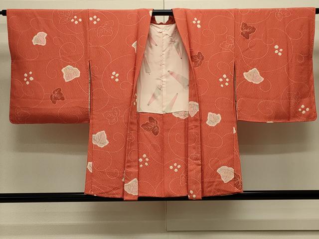 平和屋着物＃羽織 絞り 蔦の葉文 正絹 逸品 未使用 CABK3356in