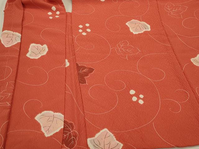 平和屋着物＃羽織 絞り 蔦の葉文 正絹 逸品 未使用 CABK3356in