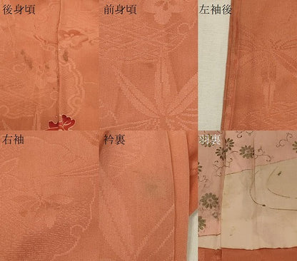 平和屋着物＃アンティーク 大正ロマン 長羽織 刺繍 色紙風景花文 金彩 正絹 逸品 CABK3357in
