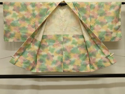 平和屋着物＃羽織　霞花文　暈し染め　正絹　逸品　CABK3361in