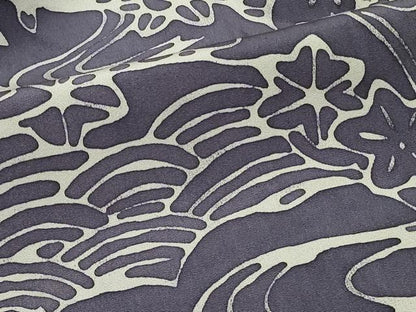 平和屋着物＃羽織 ろうけつ染め 流水草花文 正絹 逸品 CABK3383in