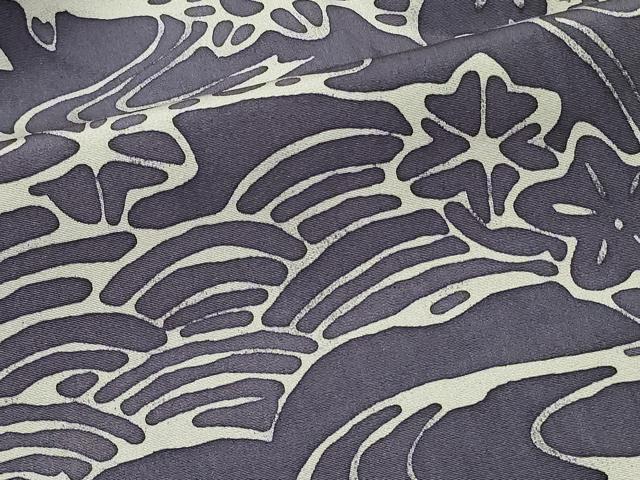 平和屋着物＃羽織 ろうけつ染め 流水草花文 正絹 逸品 CABK3383in