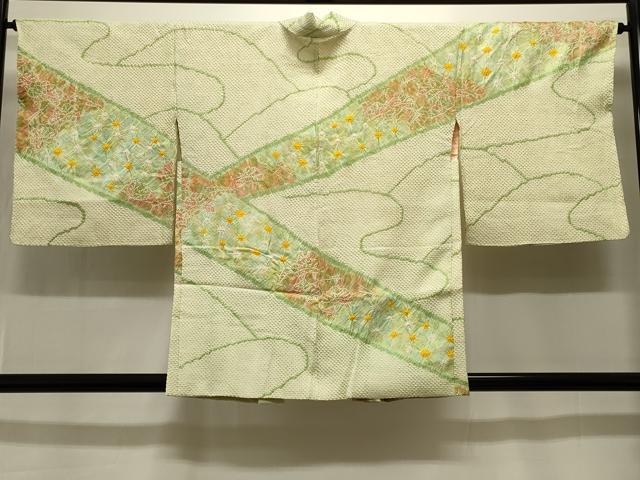平和屋着物＃羽織 総絞り 抽象文 正絹 逸品 CABK3385in