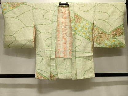 平和屋着物＃羽織 総絞り 抽象文 正絹 逸品 CABK3385in