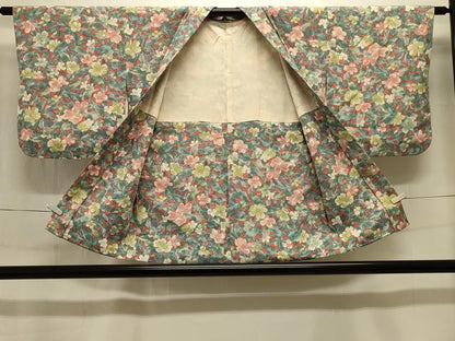 平和屋着物＃羽織 手描き 草花文 正絹 逸品 CABK3390in