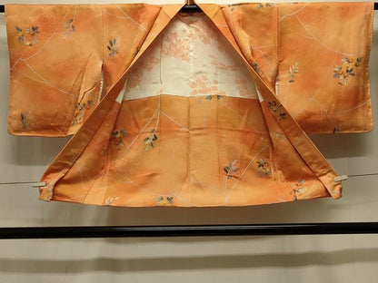平和屋着物＃羽織　草花文　暈し染め　正絹　逸品　未使用　CABK3396in