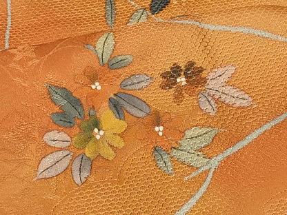 平和屋着物＃羽織　草花文　暈し染め　正絹　逸品　未使用　CABK3396in