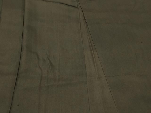 平和屋着物＃男性 長羽織 黒紋付き 正絹 逸品 CABK3402in