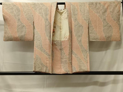 平和屋着物＃羽織 総絞り 流水青海波文 正絹 逸品 CABK3408in