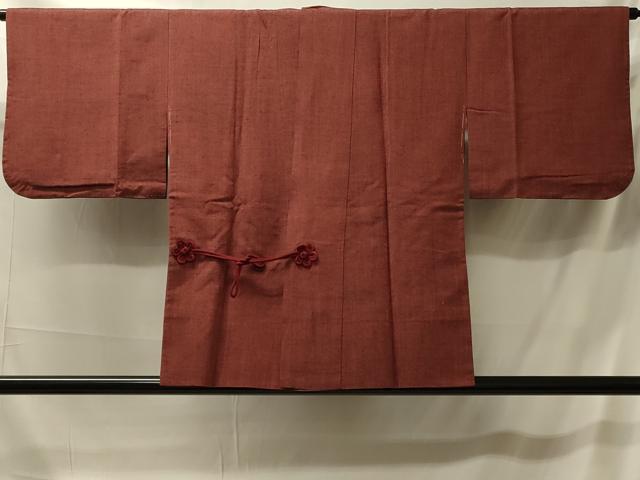 平和屋着物＃道中着　紬地　霞文　正絹　逸品　CABK3416in