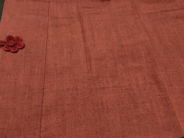 平和屋着物＃道中着　紬地　霞文　正絹　逸品　CABK3416in