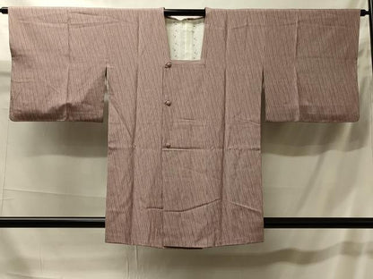 平和屋着物＃道行コート　竹縞　正絹　逸品　CABK3430in